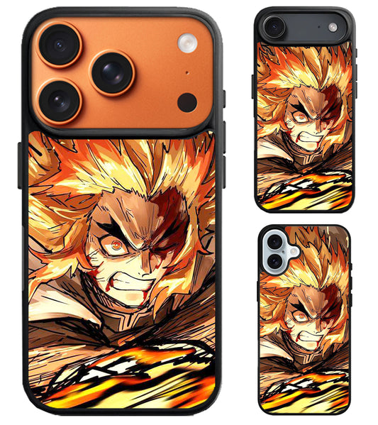 Akaza Demon Slayer Face iPhone Air | iPhone 17 | 17 Pro | 17 Pro Max Case