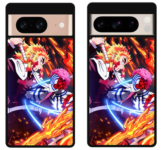 Akaza Vs Rengoku Demon Slayer Google Pixel 8 | 8 Pro Case