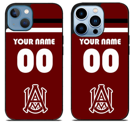 Custom Personalized Alabama A&M Bulldogs iPhone 13 | 13 Mini | 13 Pro | 13 Pro Max Case