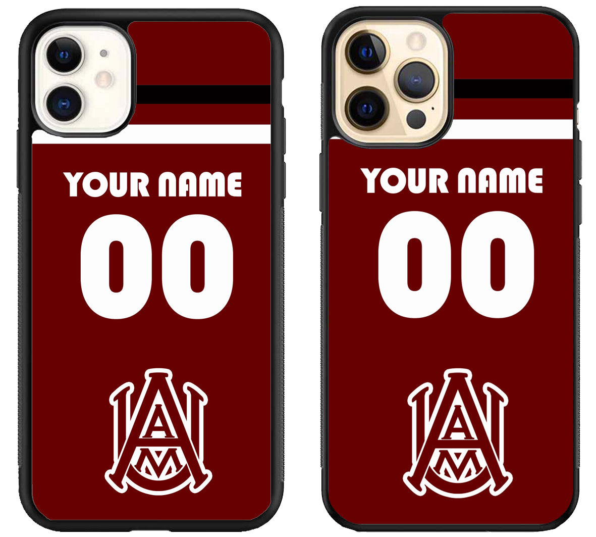 Custom Personalized Alabama A&M Bulldogs iPhone 12 | 12 Mini | 12 Pro | 12 Pro Max Case