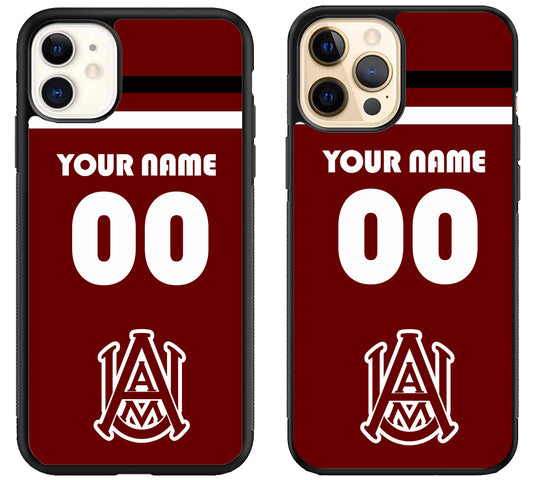 Custom Personalized Alabama A&M Bulldogs iPhone 12 | 12 Mini | 12 Pro | 12 Pro Max Case