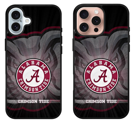 Alabama Crimson Tide Background iPhone 16 | 16 Plus | 16 Pro | 16 Pro Max Case