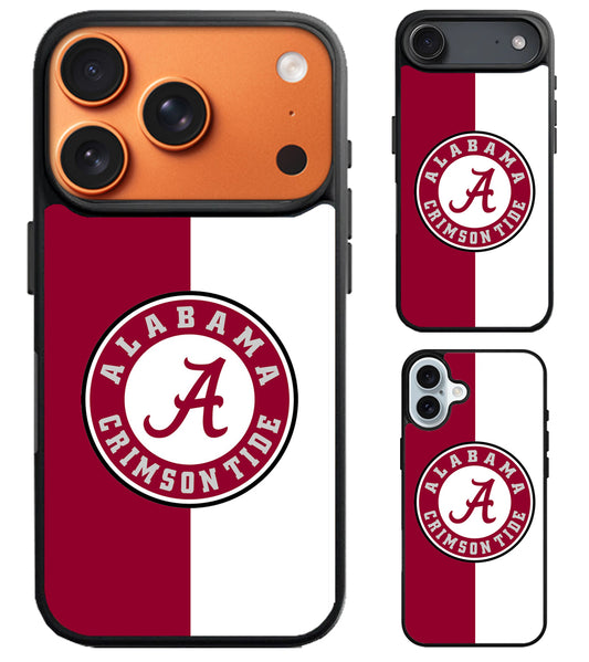 Alabama Crimson Tide Stripe iPhone Air | iPhone 17 | 17 Pro | 17 Pro Max Case