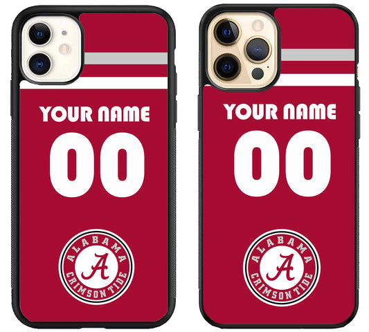 Custom Personalized Alabama Crimson Tide iPhone 12 | 12 Mini | 12 Pro | 12 Pro Max Case