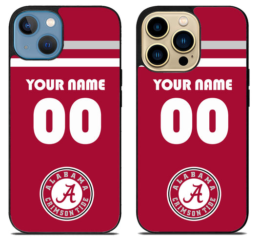 Custom Personalized Alabama Crimson Tide iPhone 14 | 14 Plus | 14 Pro | 14 Pro Max Case