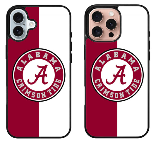 Alabama Crimson Tide Stripe iPhone 16 | 16 Plus | 16 Pro | 16 Pro Max Case