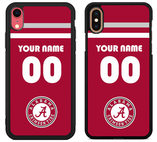 Custom Personalized Alabama Crimson Tide iPhone X | Xs | Xr | Xs Max Case