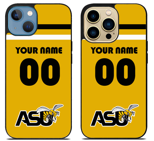 Custom Personalized Alabama State Hornets iPhone 14 | 14 Plus | 14 Pro | 14 Pro Max Case