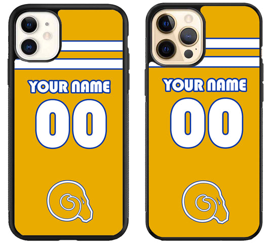 Custom Personalized Albany State University Golden Rams iPhone 12 | 12 Mini | 12 Pro | 12 Pro Max Case