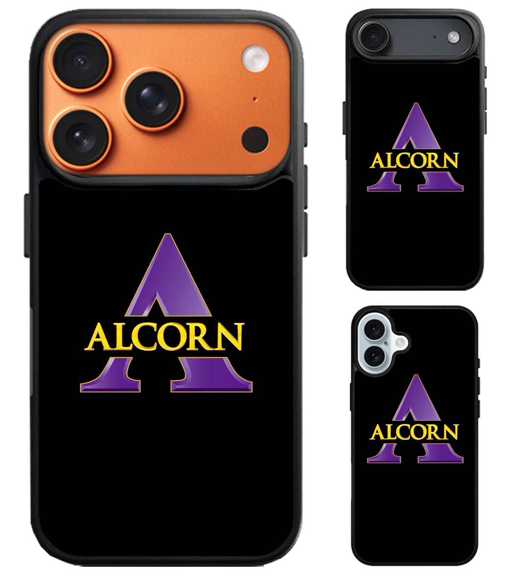 Alcorn State Braves Black iPhone Air | iPhone 17 | 17 Pro | 17 Pro Max Case