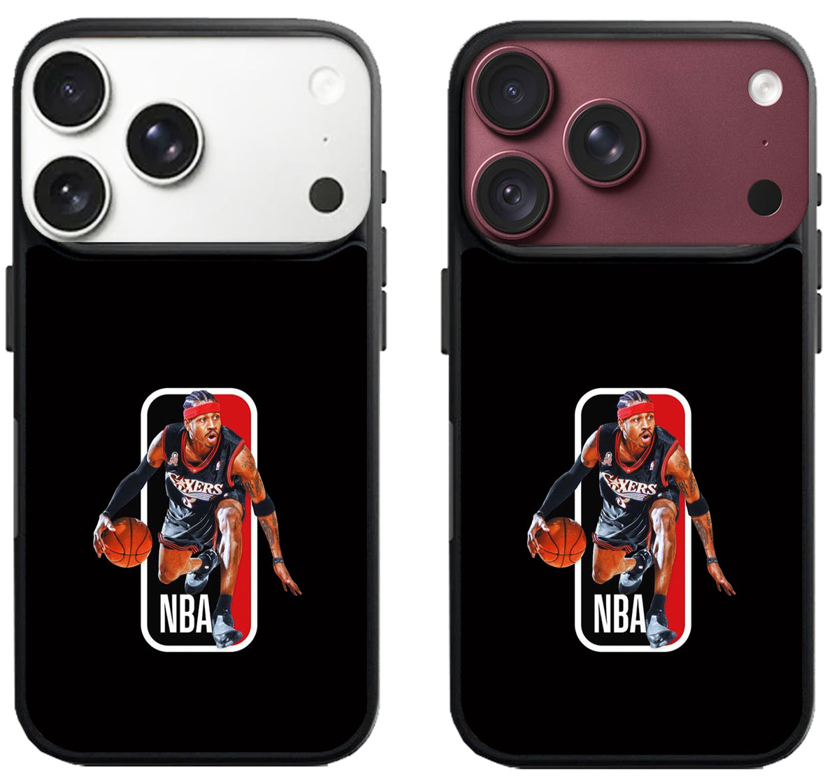 Allen Iverson Sixers NBA iPhone 18 Pro | 18 Pro Max Case