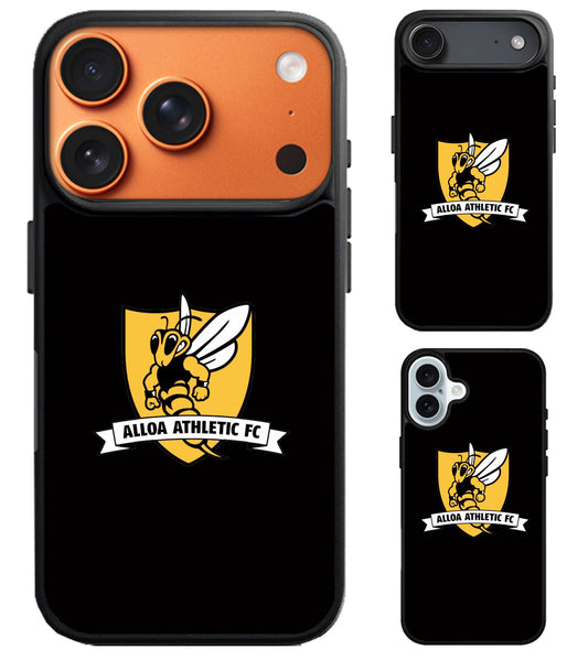 Alloa Athletic FC Black iPhone Air | iPhone 17 | 17 Pro | 17 Pro Max Case