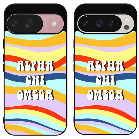 Alpha Chi Omega Colorfull Google Pixel 9 | 9 Pro | 9 Pro XL Case