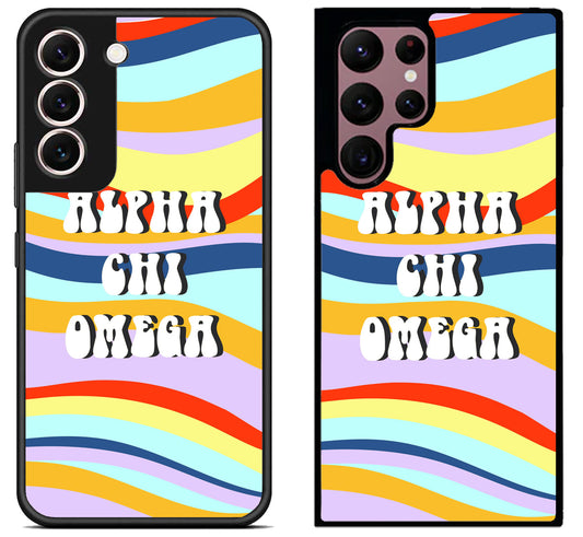 Alpha Chi Omega Colorfull Samsung S22 | S22+ | S22 Ultra Case