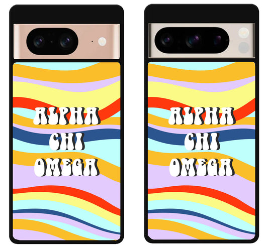 Alpha Chi Omega Colorfull Google Pixel 8 | 8 Pro Case