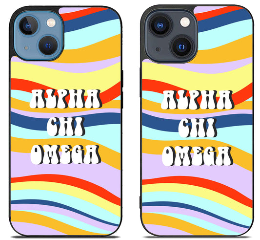 Alpha Chi Omega Colorfull iPhone 15 | iPhone 15 Plus Case