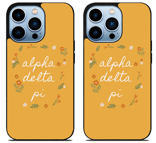 Alpha Delta Pi Flowers iPhone 15 Pro | iPhone 15 Pro Max Case
