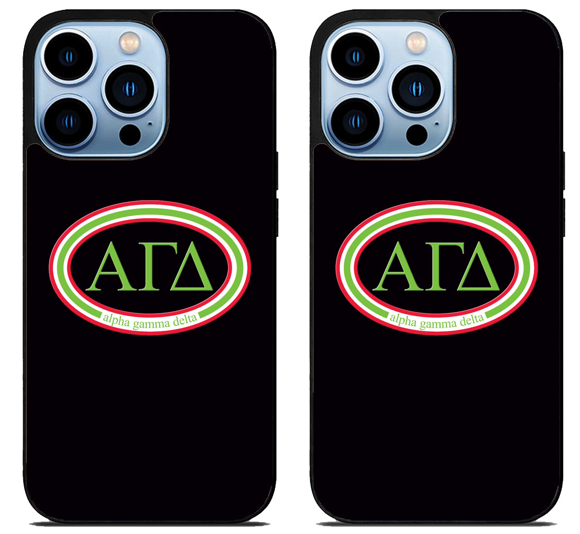 Alpha Gamma Delta Black iPhone 15 Pro | iPhone 15 Pro Max Case