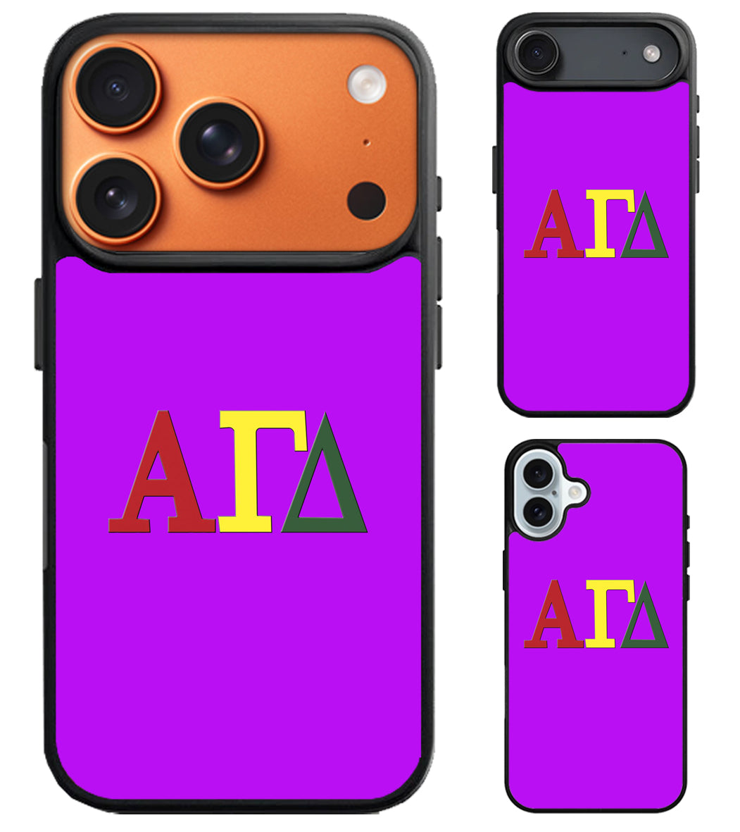 Alpha Gamma Delta Cover iPhone Air | iPhone 17 | 17 Pro | 17 Pro Max Case