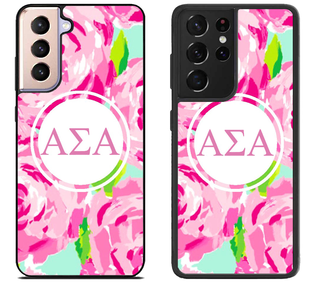 Alpha Sigma Alpha Flowers Samsung Galaxy S21 | S21 FE | S21+ | S21 Ultra Case
