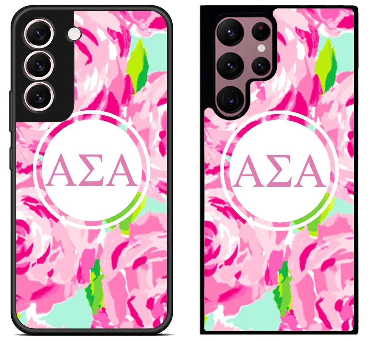 Alpha Sigma Alpha Flowers Samsung S22 | S22+ | S22 Ultra Case