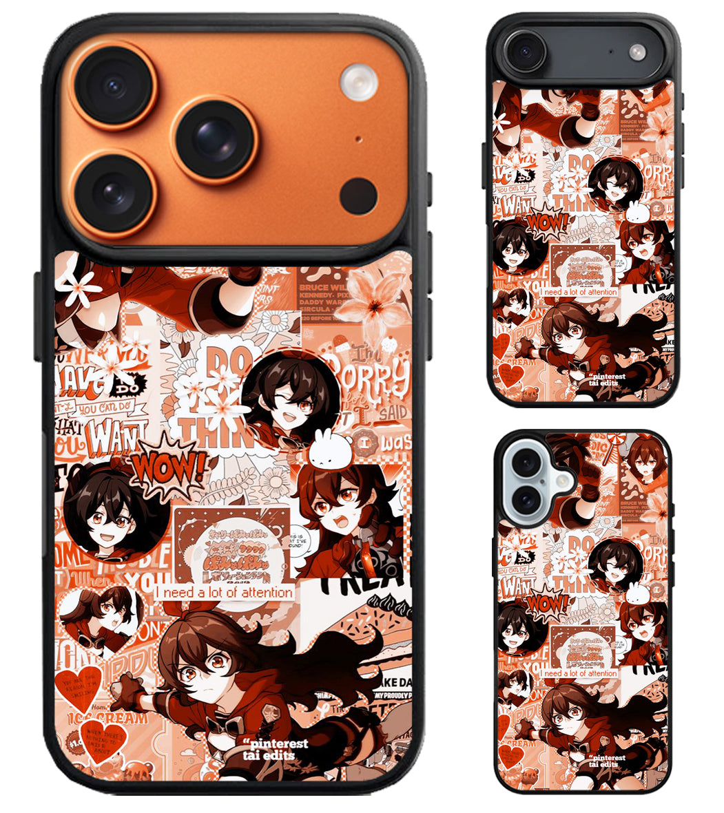 Amber Collage genshin impact iPhone Air | iPhone 17 | 17 Pro | 17 Pro Max Case