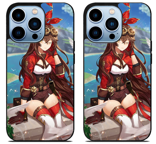 Amber Genshin Impact Cute iPhone 15 Pro | iPhone 15 Pro Max Case