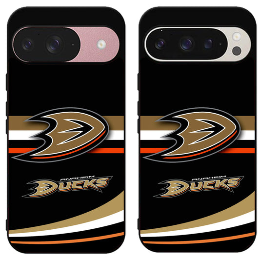 Anaheim Ducks Stripe Google Pixel 9 | 9 Pro | 9 Pro XL Case
