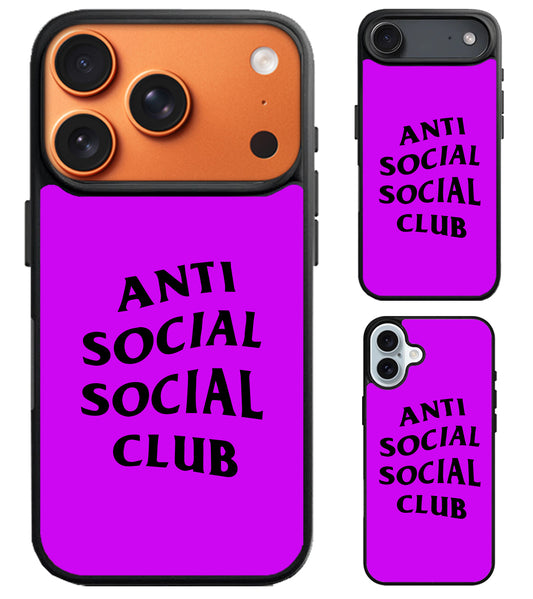 Anti Social Social Club Purple iPhone Air | iPhone 17 | 17 Pro | 17 Pro Max Case