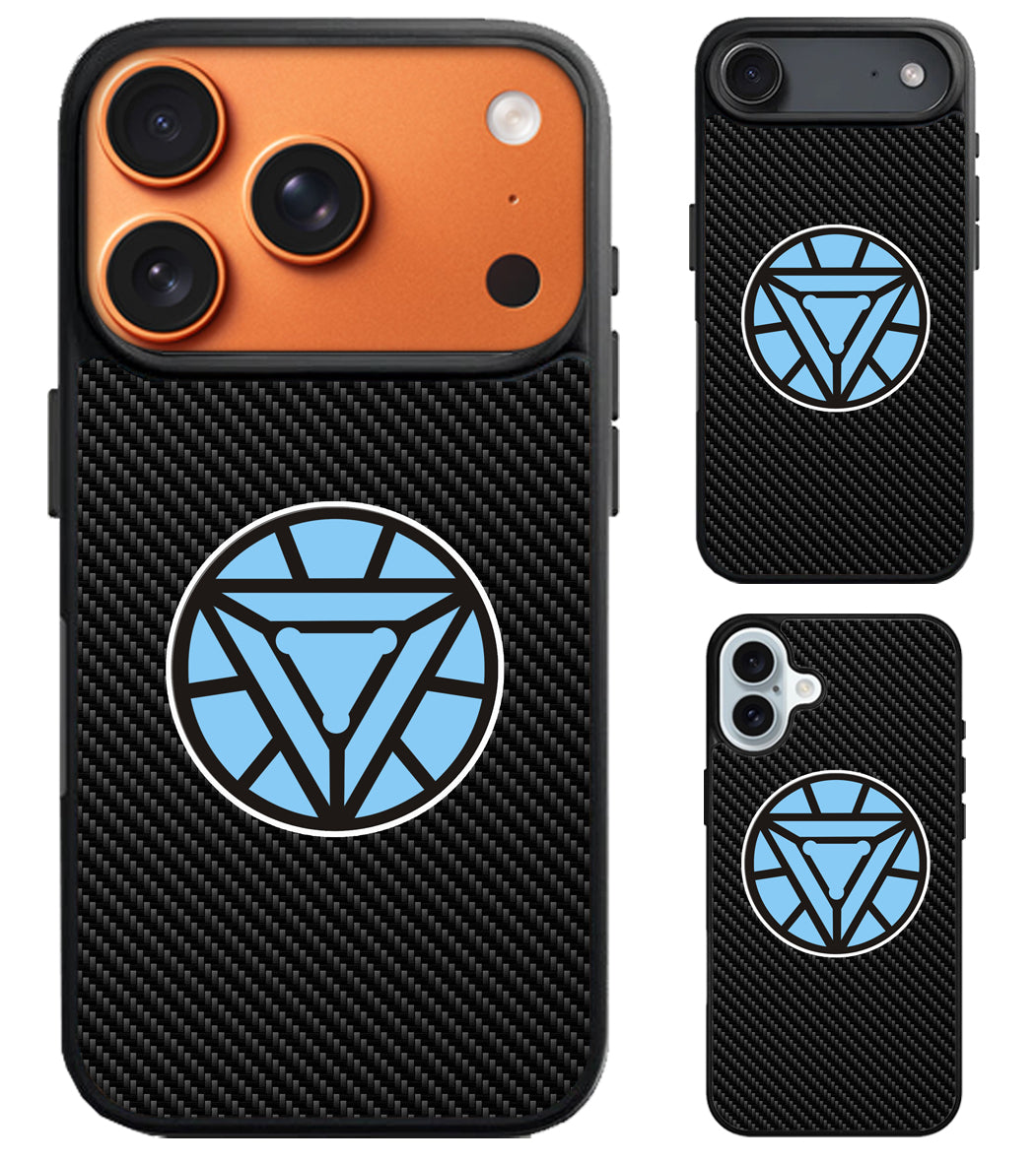 Arc Reactor Iron Man Carbon iPhone Air | iPhone 17 | 17 Pro | 17 Pro Max Case