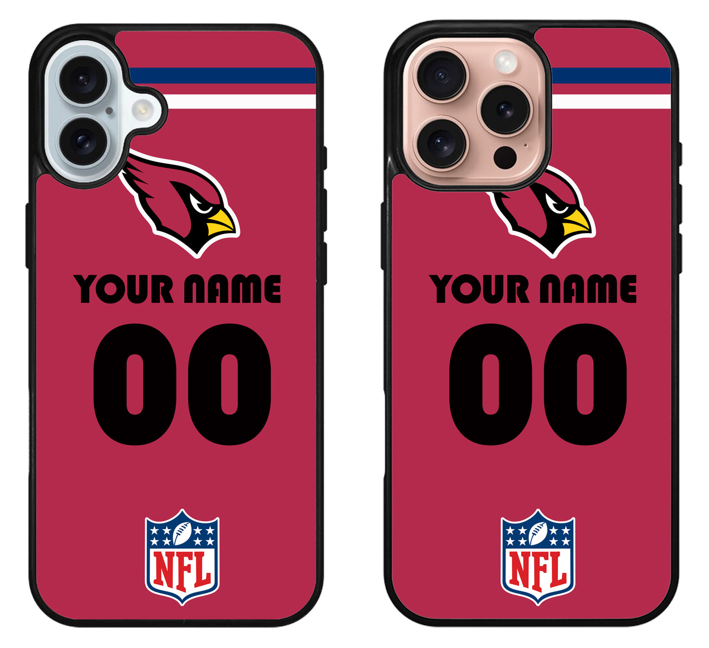 Custom Personalized Arizona Cardinals NFL iPhone 16 | 16 Plus | 16 Pro | 16 Pro Max Case