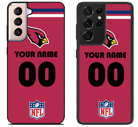 Custom Personalized Arizona Cardinals NFL Samsung Galaxy S21 | S21 FE | S21+ | S21 Ultra Case