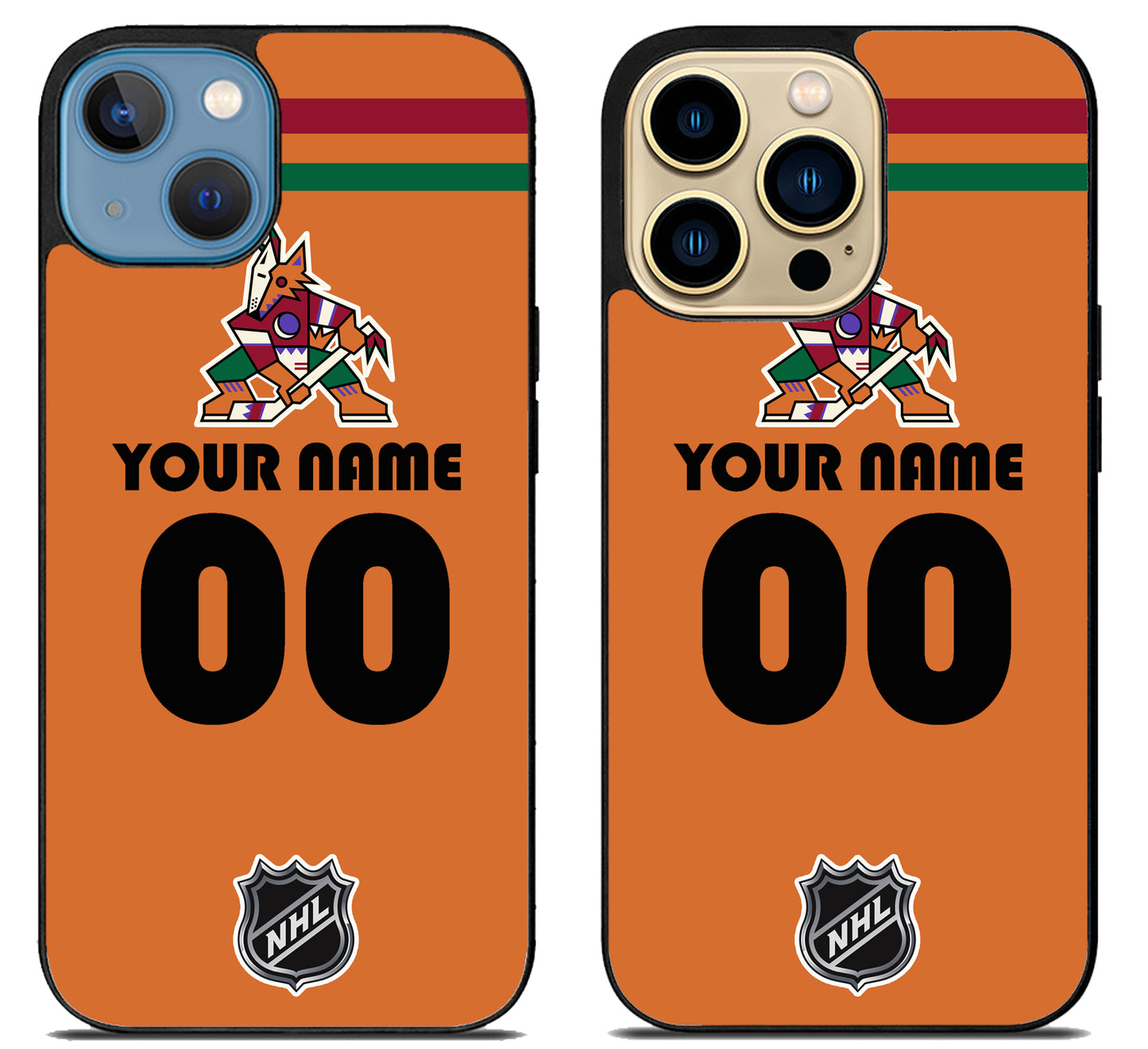 Custom Personalized Arizona Coyotes NHL iPhone 14 | 14 Plus | 14 Pro | 14 Pro Max Case