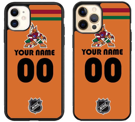 Custom Personalized Arizona Coyotes NHL iPhone 12 | 12 Mini | 12 Pro | 12 Pro Max Case