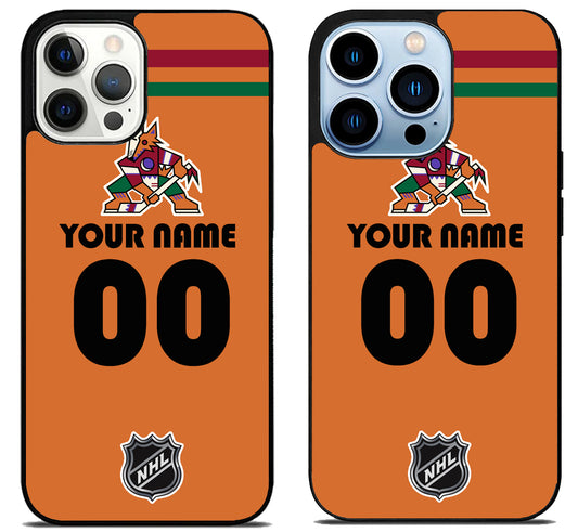 Custom Personalized Arizona Coyotes NHL iPhone 15 Pro | iPhone 15 Pro Max Case