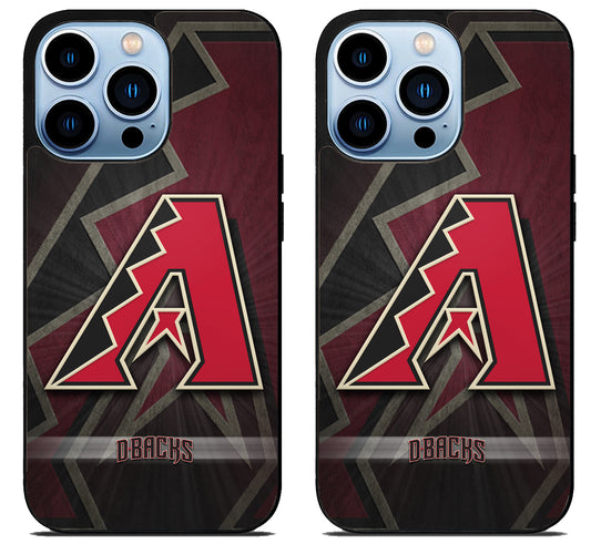 Arizona Diamondbacks Background iPhone 15 Pro | iPhone 15 Pro Max Case