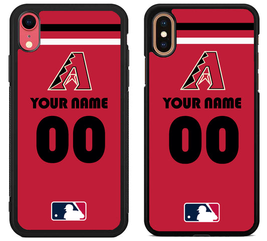 Custom Personalized Arizona Diamondbacks MLB iPhone X | Xs | Xr | Xs Max Case