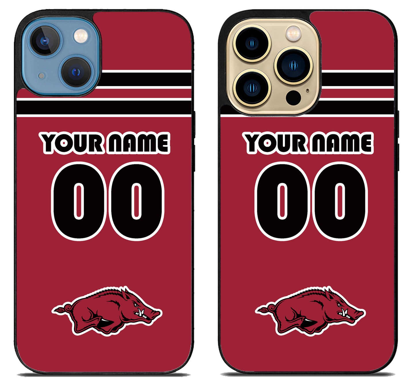 Custom Personalized Arkansas Razorbacks iPhone 14 | 14 Plus | 14 Pro | 14 Pro Max Case