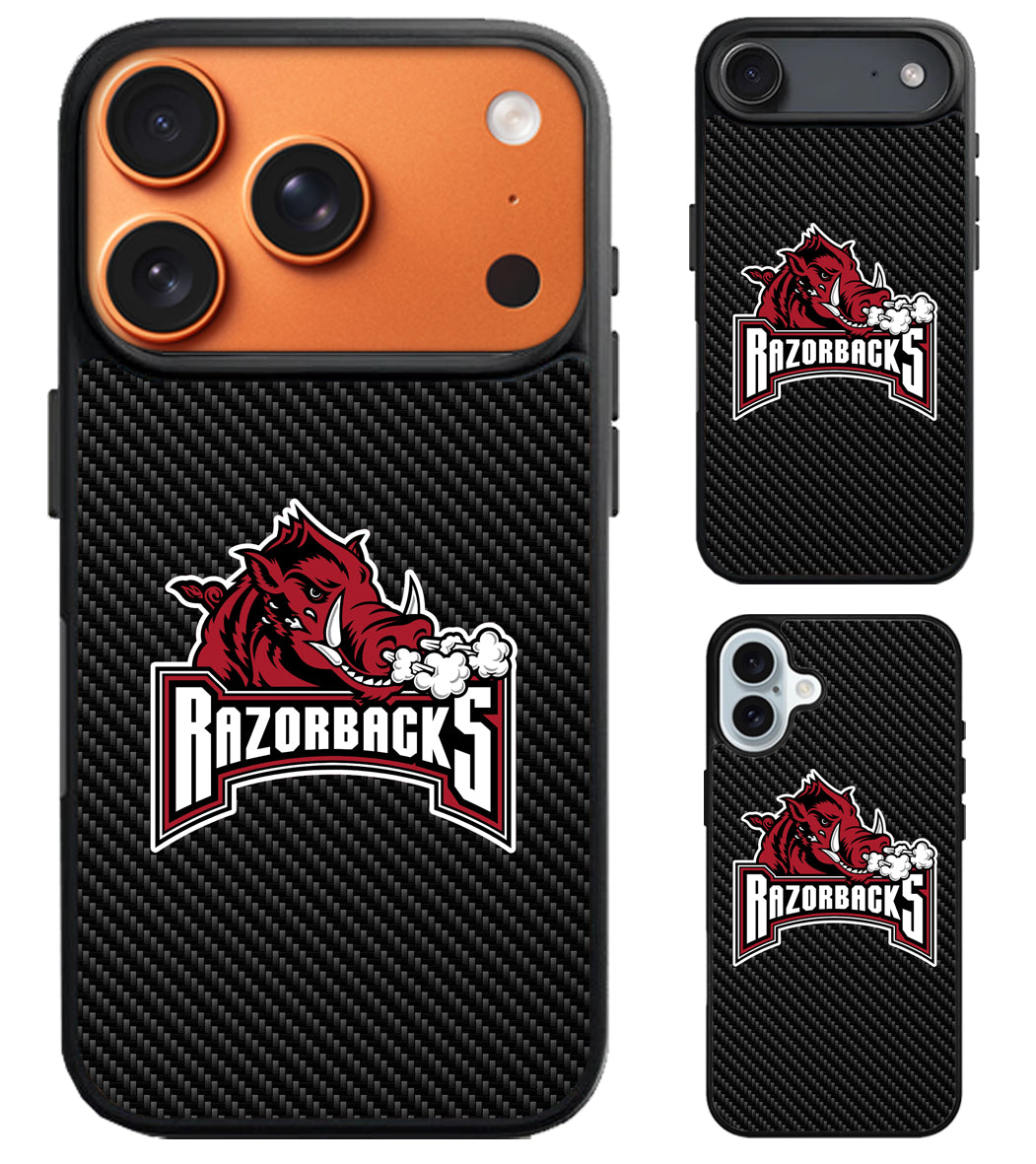 Arkansas Razorbacks Carbon iPhone Air | iPhone 17 | 17 Pro | 17 Pro Max Case