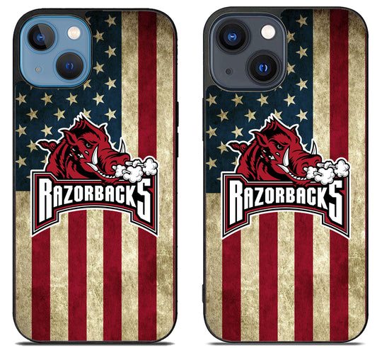 Arkansas Razorbacks Flag iPhone 15 | iPhone 15 Plus Case