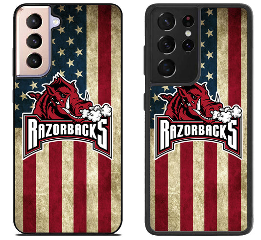 Arkansas Razorbacks Flag Samsung Galaxy S21 | S21 FE | S21+ | S21 Ultra Case