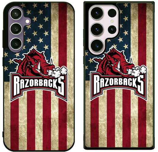 Arkansas Razorbacks Flag Samsung Galaxy S25 | S25+ | S25 Ultra Case
