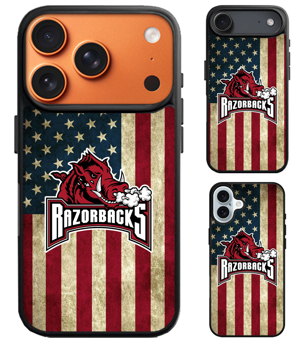 Arkansas Razorbacks Flag iPhone Air | iPhone 17 | 17 Pro | 17 Pro Max Case