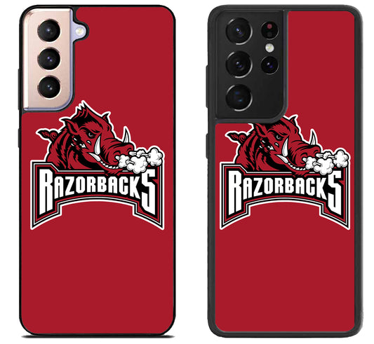 Arkansas Razorbacks Red Samsung Galaxy S21 | S21 FE | S21+ | S21 Ultra Case