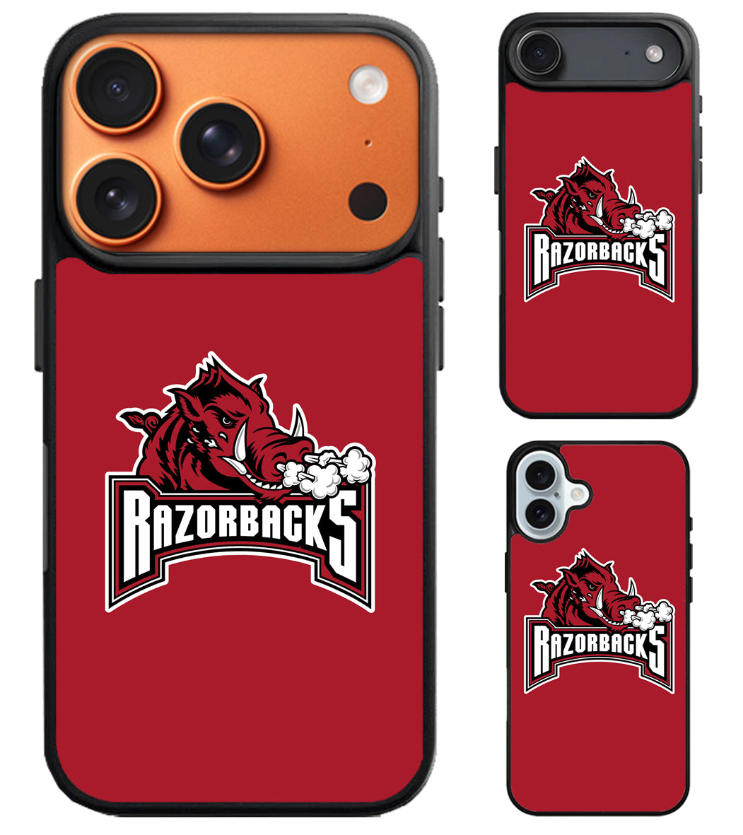 Arkansas Razorbacks Red iPhone Air | iPhone 17 | 17 Pro | 17 Pro Max Case