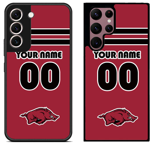 Custom Personalized Arkansas Razorbacks Samsung Galaxy S22 | S22+ | S22 Ultra Case