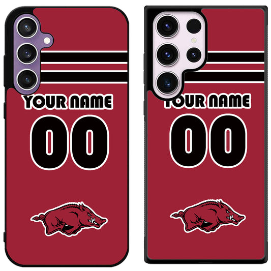 Custom Personalized Arkansas Razorbacks Samsung Galaxy S24 | S24+ | S24 Ultra Case