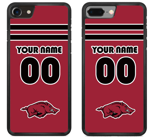 Custom Personalized Arkansas Razorbacks iPhone 8 | 8 Plus Case