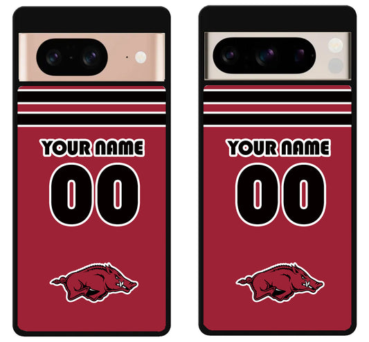 Custom Personalized Arkansas Razorbacks Google Pixel 8 | 8 Pro Case