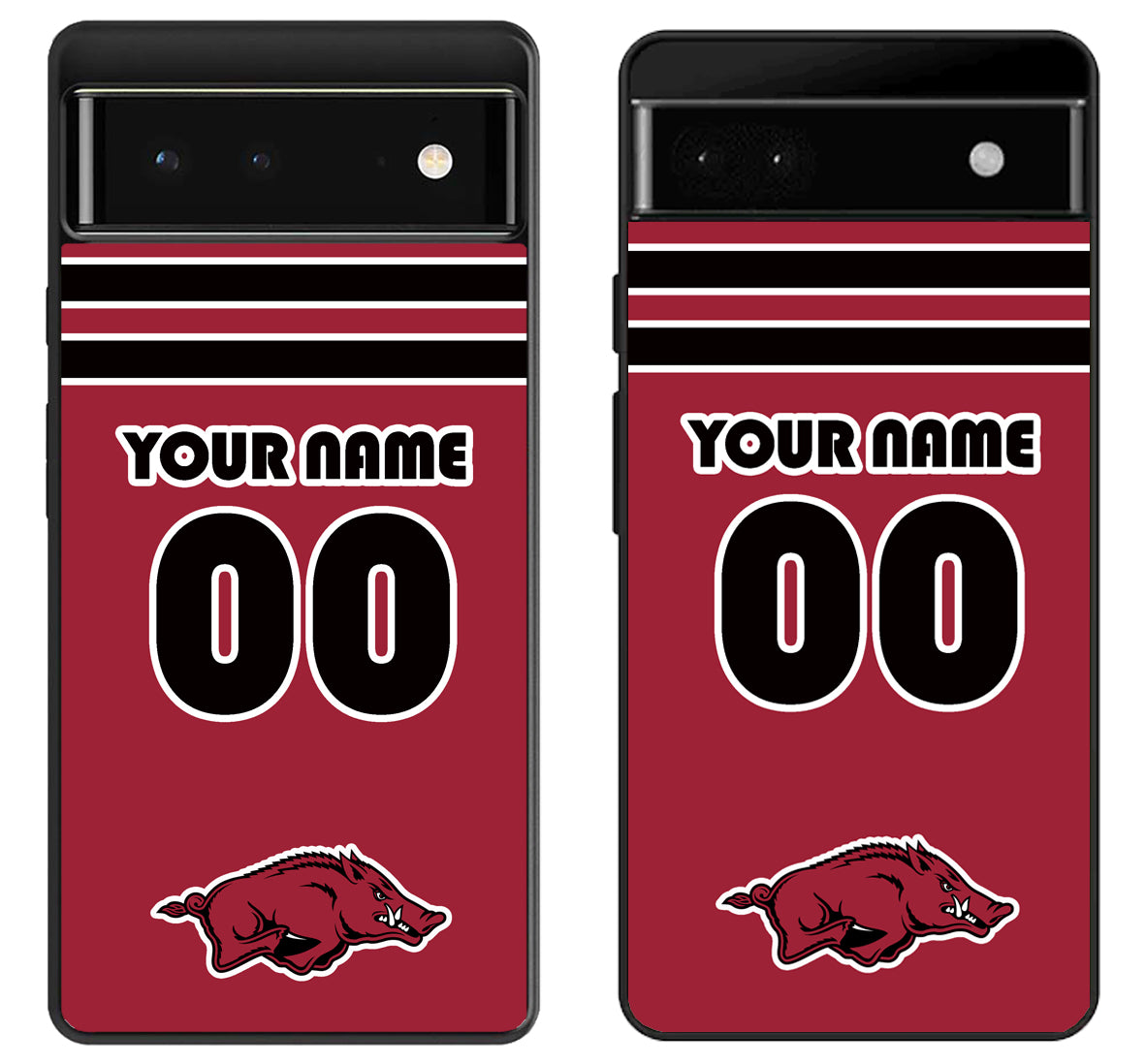 Custom Personalized Arkansas Razorbacks Google Pixel 6 | 6A | 6 Pro Case